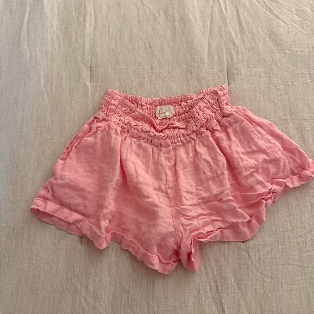 Pink Ruffled Shorts - Picture 2 of 4